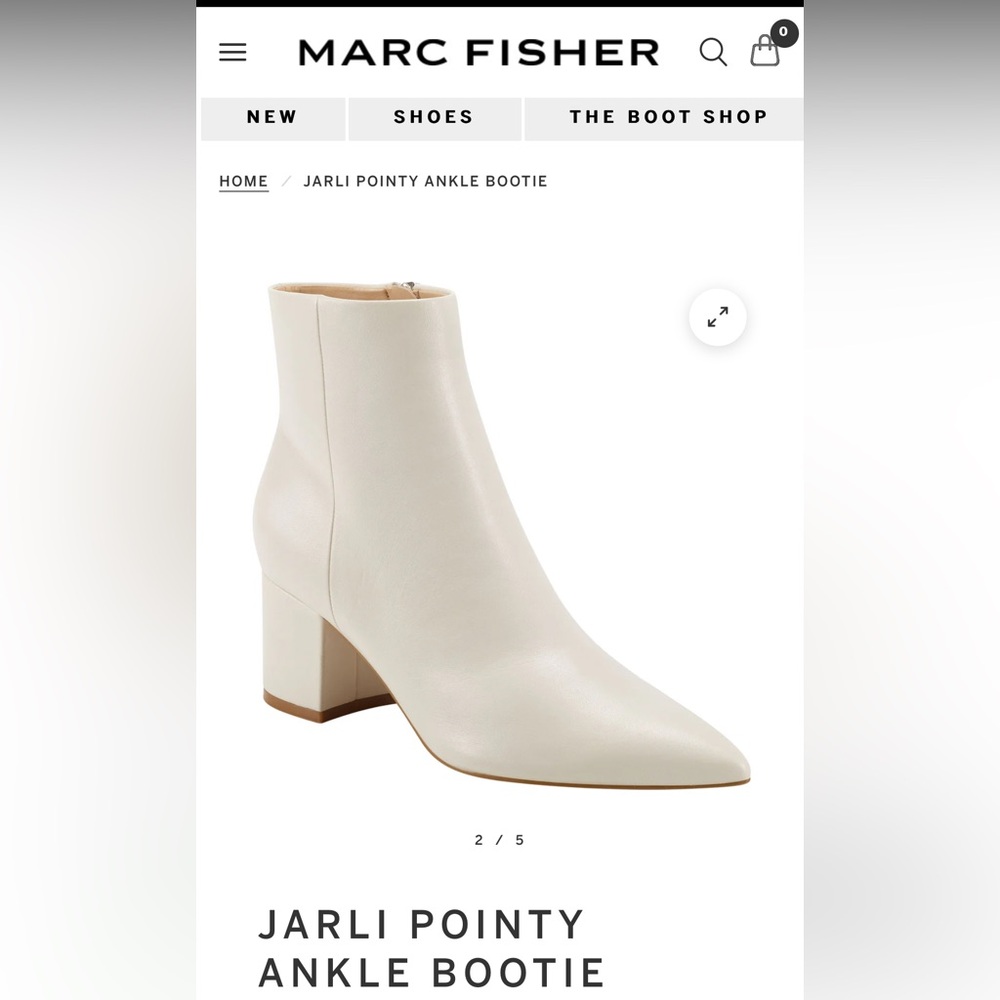 Marc Fisher white booties